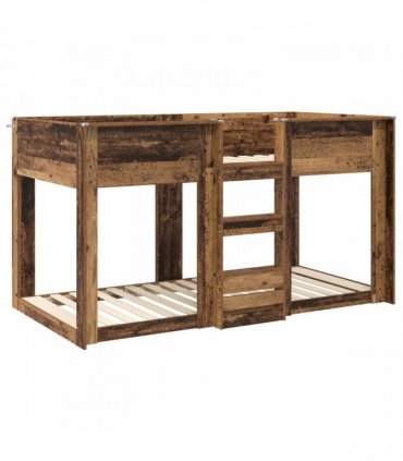 vidaXL Bunk Bed for Kids Old Wood 75 x 190 cm Engineered Wood