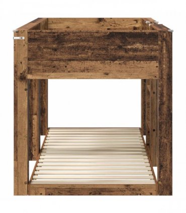 vidaXL Bunk Bed for Kids Old Wood 75 x 190 cm Engineered Wood