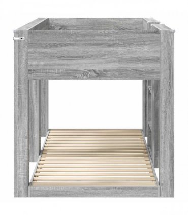 vidaXL Bunk Bed for Kids Grey Sonoma 80 x 200 cm Engineered Wood