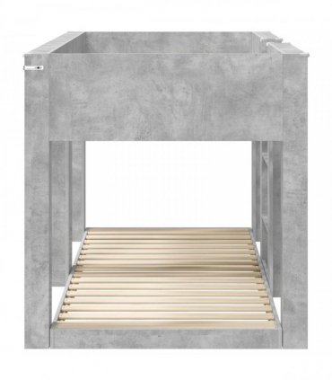vidaXL Bunk Bed for Kids Concrete Grey 100 x 200 cm Engineered Wood