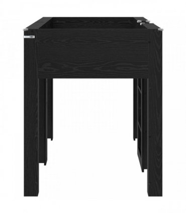 vidaXL Bunk Bed for Kids Black Oak 75 x 190 cm Engineered wood