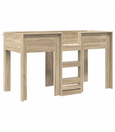 vidaXL Bunk Bed for Kids Sonoma Oak 75 x 190 cm Engineered wood