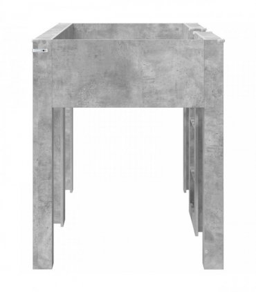 vidaXL Bunk Bed for Kids Concrete Grey 75 x 190 cm Engineered wood