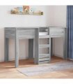 vidaXL Bunk Bed for Kids Grey Sonoma 75 x 190 cm Engineered wood