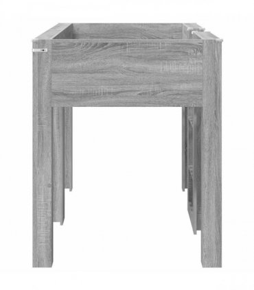vidaXL Bunk Bed for Kids Grey Sonoma 75 x 190 cm Engineered wood