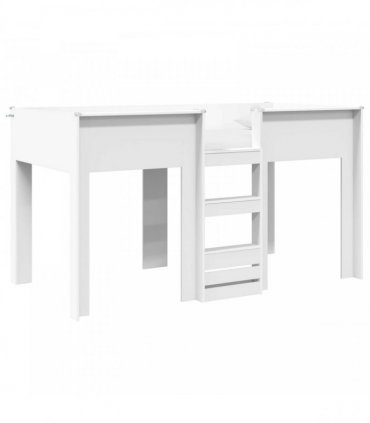 vidaXL Bunk Bed for Kids White 90 x 190 cm Engineered wood