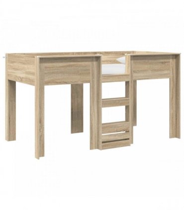 vidaXL Bunk Bed for Kids Sonoma Oak 90 x 190 cm Engineered wood