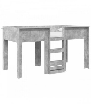 vidaXL Bunk Bed for Kids Concrete Grey 80 x 200 cm Engineered wood
