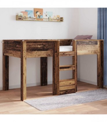 vidaXL Bunk Bed for Kids Old Wood 80 x 200 cm Engineered wood