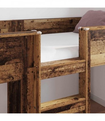vidaXL Bunk Bed for Kids Old Wood 80 x 200 cm Engineered wood