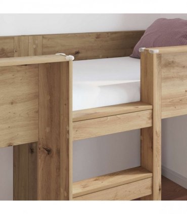 vidaXL Bunk Bed for Kids Artisan Oak 80 x 200 cm Engineered wood