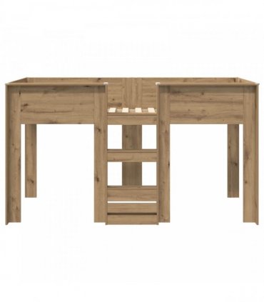 vidaXL Bunk Bed for Kids Artisan Oak 80 x 200 cm Engineered wood
