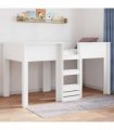 vidaXL Bunk Bed for Kids White 90 x 200 cm Engineered wood