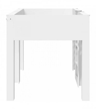 vidaXL Bunk Bed for Kids White 90 x 200 cm Engineered wood