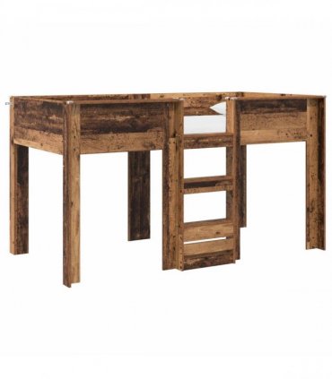 vidaXL Bunk Bed for Kids Old Wood 90 x 200 cm Engineered wood