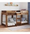 vidaXL Bunk Bed for Kids Old Wood 100 x 200 cm Engineered Wood