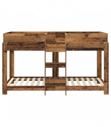 vidaXL Bunk Bed for Kids Old Wood 100 x 200 cm Engineered Wood