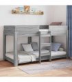 vidaXL Bunk Bed for Kids Grey Sonoma 80 x 200 cm Engineered Wood