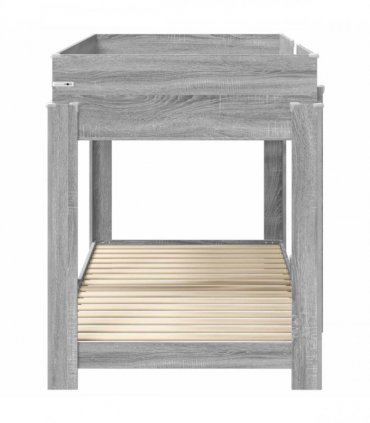 vidaXL Bunk Bed for Kids Grey Sonoma 80 x 200 cm Engineered Wood