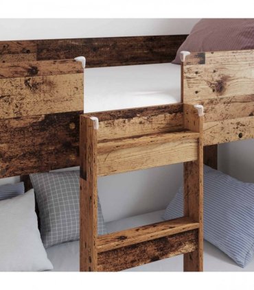 vidaXL Bunk Bed for Kids Old Wood 90 x 190 cm Engineered Wood