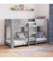 vidaXL Bunk Bed for Kids Concrete Grey 75 x 190 cm Engineered Wood