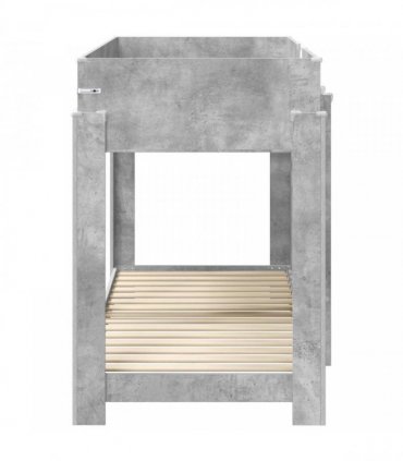 vidaXL Bunk Bed for Kids Concrete Grey 75 x 190 cm Engineered Wood