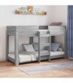 vidaXL Bunk Bed for Kids Grey Sonoma 75 x 190 cm Engineered Wood