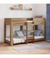 vidaXL Bunk Bed for Kids Artisan Oak 75 x 190 cm Engineered Wood