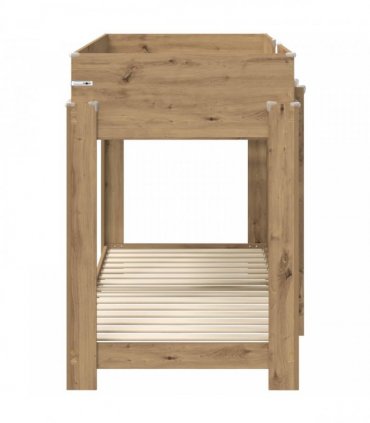 vidaXL Bunk Bed for Kids Artisan Oak 75 x 190 cm Engineered Wood