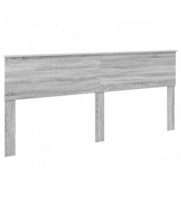 vidaXL Bed Frame Grey Sonoma 200 x 200 cm Solid Pine Wood