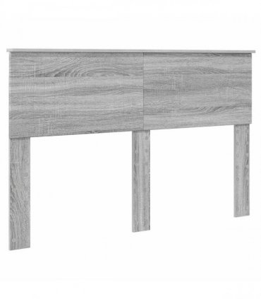 vidaXL Bed Frame Grey Sonoma 140 x 200 cm Solid Pine Wood