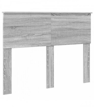 vidaXL Bed Frame Grey Sonoma 135 x 190 cm Solid Pine Wood