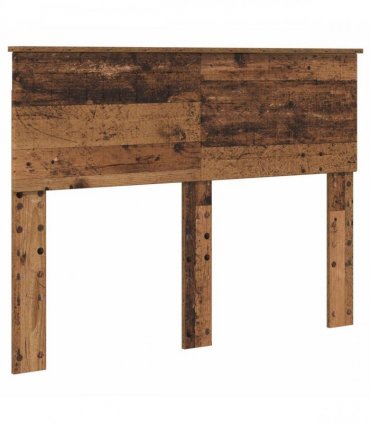 vidaXL Bed Frame with Headboard Old Wood 120 x 200 cm Solid Pine Wood
