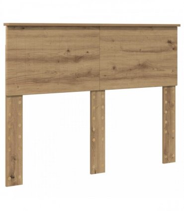 vidaXL Bed Frame Artisan Oak 120 x 190 cm Solid Pine Wood