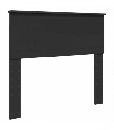 vidaXL Bed Frame with Headboard Black 100 x 200 cm Solid Pine Wood
