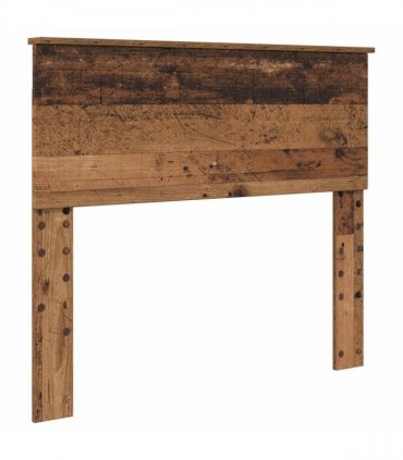 vidaXL Bed Frame with Headboard Old Wood 100 x 200 cm Solid Pine Wood
