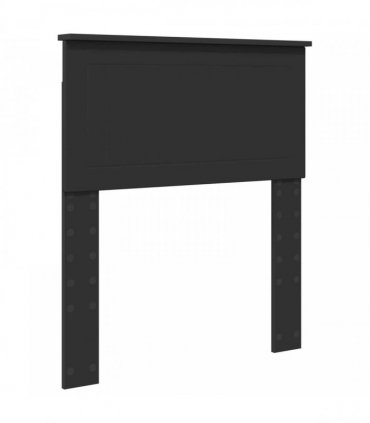 vidaXL Bed Frame with Headboard Black 75 x 190 cm Solid Pine Wood
