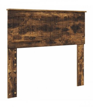 vidaXL Bed Frame Smoked Oak 100 x 200 cm Engineered Wood