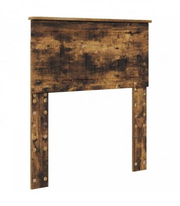 vidaXL Bed Frame Smoked oak 75 x 190 cm Engineered Wood