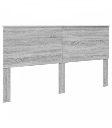 vidaXL Bed Frame Grey Sonoma 180 x 200 cm Solid Pine Wood