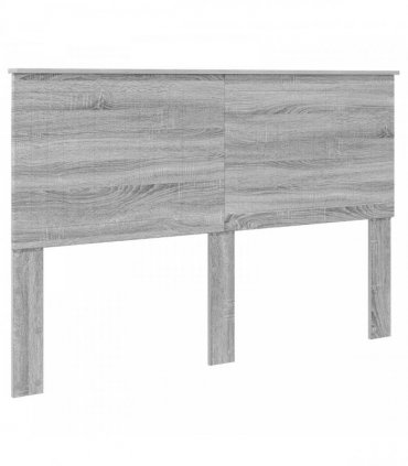 vidaXL Bed Frame Grey Sonoma 150 x 200 cm Solid Pine Wood