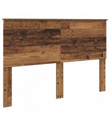 vidaXL Bed Frame with Headboard Old Wood 150 x 200 cm Solid Pine Wood