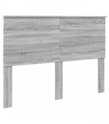 vidaXL Bed Frame Grey Sonoma 140 x 190 cm Solid Pine Wood