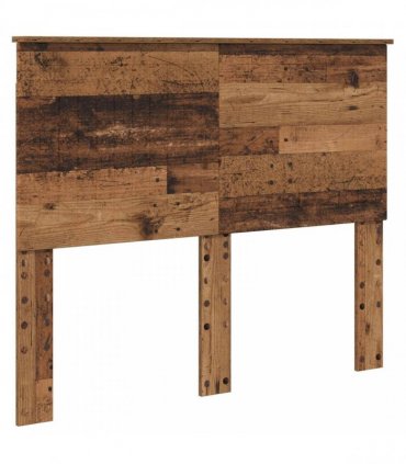 vidaXL Bed Frame with Headboard Old Wood 120 x 200 cm Solid Pine Wood
