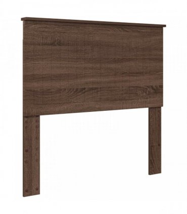 vidaXL Bed Frame with Headboard Brown Oak 100 x 200 cm Solid Pine Wood