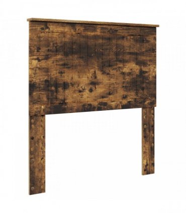 vidaXL Bed Frame Smoked Oak 90 x 190 cm Solid Pine Wood