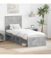 vidaXL Bed Frame Concerte Grey 75 x 190 cm Solid Pine Wood