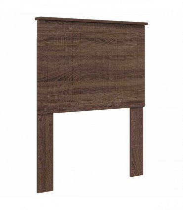 vidaXL Bed Frame with Headboard Brown Oak 75 x 190 cm Solid Pine Wood