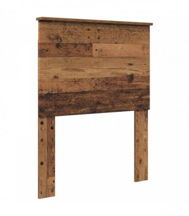 vidaXL Bed Frame with Headboard Old Wood 75 x 190 cm Solid Pine Wood