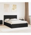 vidaXL Bed Frame with Drawer Black 150 x 200 cm Engineer Wood